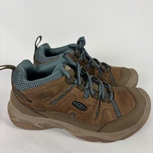 Keen Hiking Shoes, Heel lock, Luftcore, Brown and Blue Size 5